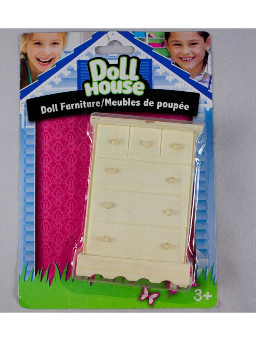 Greenbrier Dollhouse Furniture Unfinished Wood 6-Drawer Dresser 1:12 NIP 001